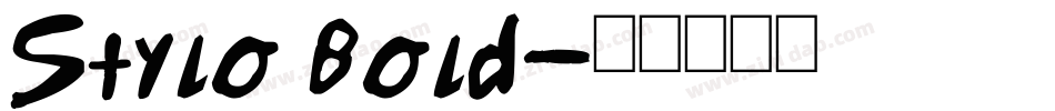 Stylo Bold字体转换